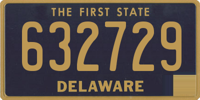 DE license plate 632729