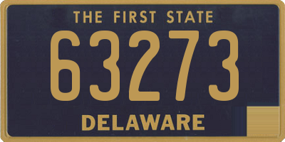 DE license plate 63273