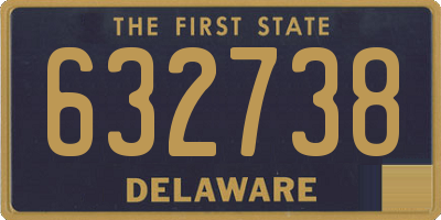 DE license plate 632738