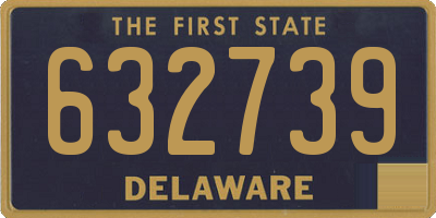 DE license plate 632739