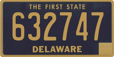 DE license plate 632747