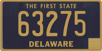 DE license plate 63275