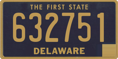 DE license plate 632751