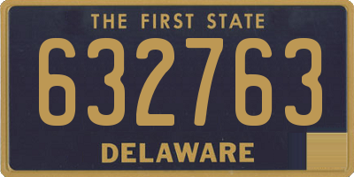 DE license plate 632763