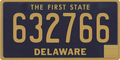DE license plate 632766