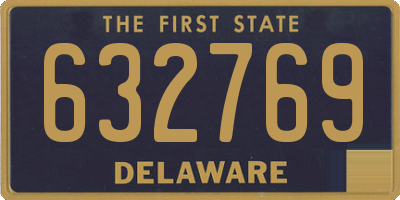 DE license plate 632769