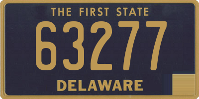 DE license plate 63277