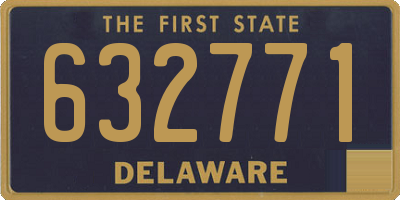 DE license plate 632771