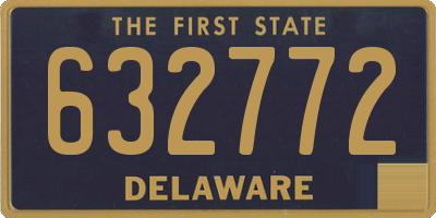DE license plate 632772
