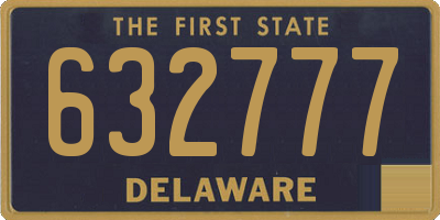 DE license plate 632777