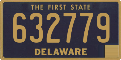 DE license plate 632779