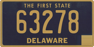 DE license plate 63278