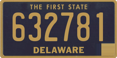 DE license plate 632781