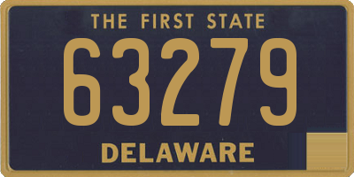 DE license plate 63279