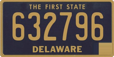 DE license plate 632796