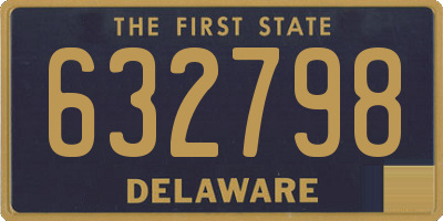 DE license plate 632798