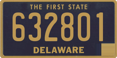 DE license plate 632801