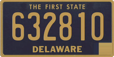 DE license plate 632810