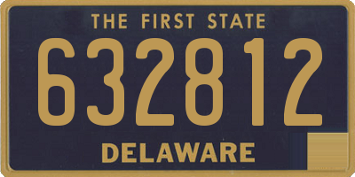 DE license plate 632812
