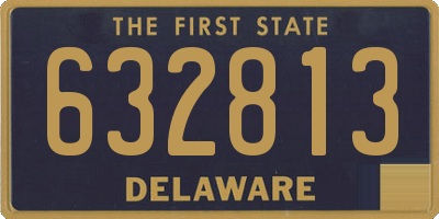 DE license plate 632813