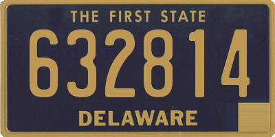 DE license plate 632814