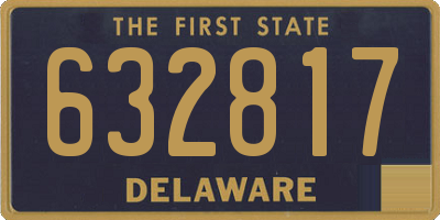 DE license plate 632817