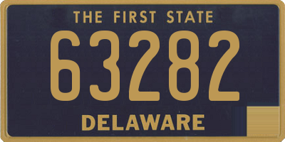DE license plate 63282