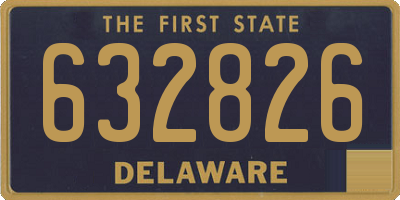 DE license plate 632826