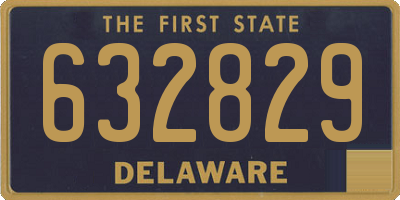 DE license plate 632829