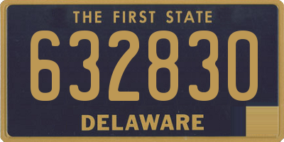 DE license plate 632830