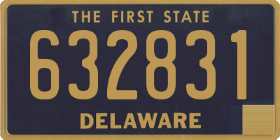 DE license plate 632831