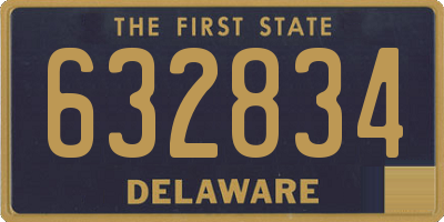 DE license plate 632834