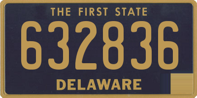 DE license plate 632836