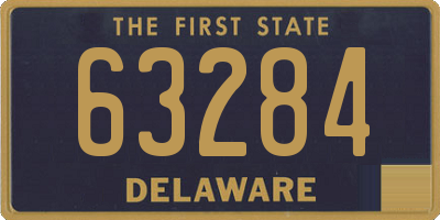 DE license plate 63284