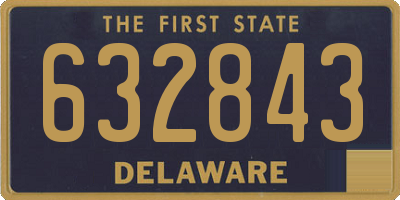 DE license plate 632843