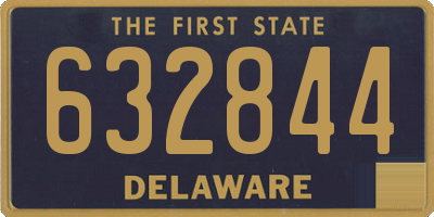 DE license plate 632844