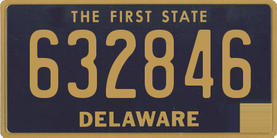 DE license plate 632846