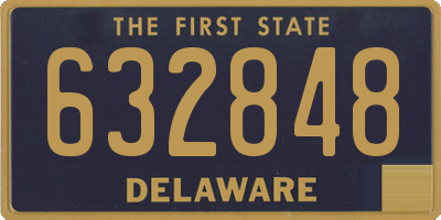 DE license plate 632848