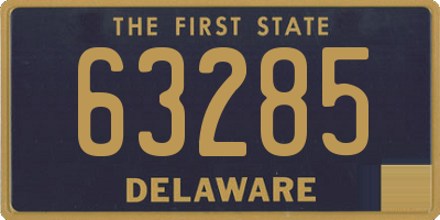 DE license plate 63285