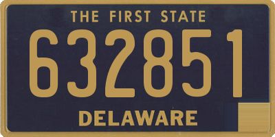 DE license plate 632851