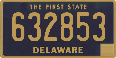 DE license plate 632853