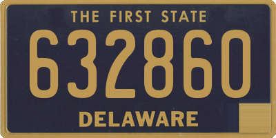 DE license plate 632860