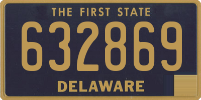 DE license plate 632869