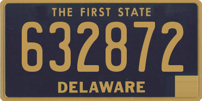 DE license plate 632872