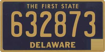 DE license plate 632873