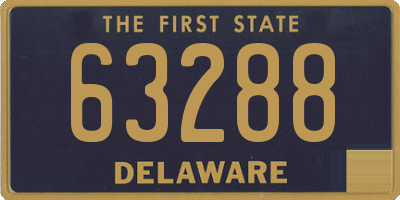 DE license plate 63288