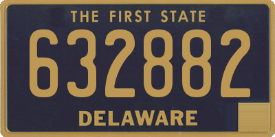 DE license plate 632882