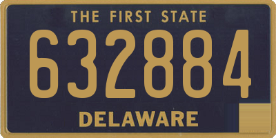 DE license plate 632884