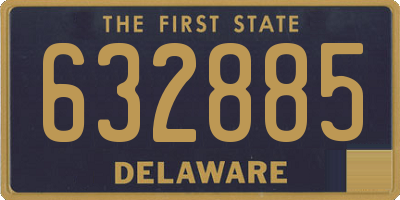 DE license plate 632885