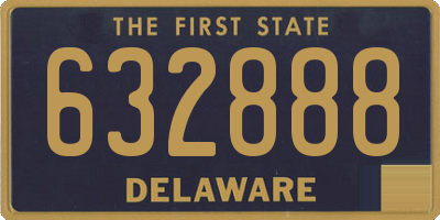 DE license plate 632888